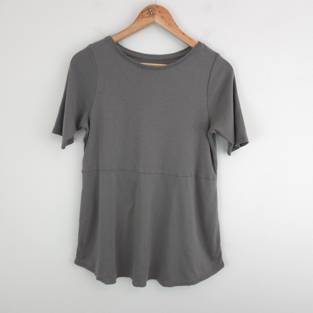 J. Jill Women's Pima Cotton Shirttail Tunic Tee